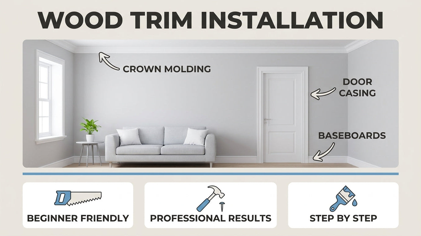 Wood Trim Installation as a DIY Beginner