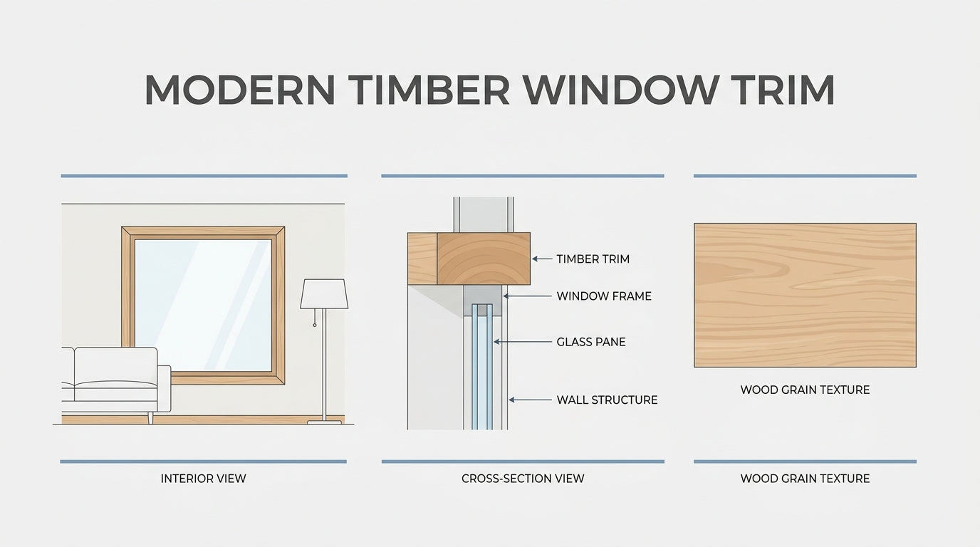 Modern Timber Trim for Windows For Few Styles & Ideas