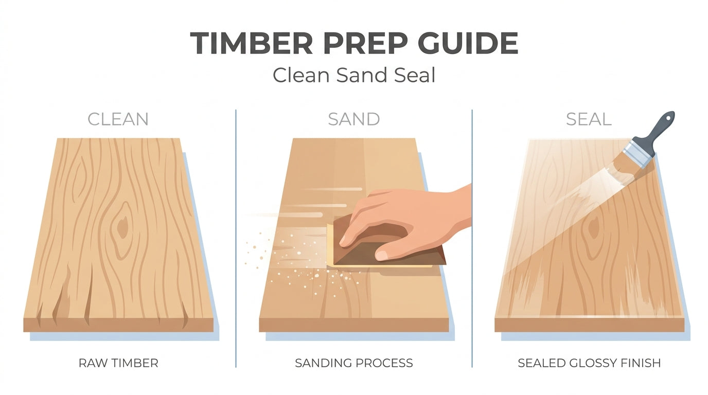  Clean and Prep Timber Before Sealing