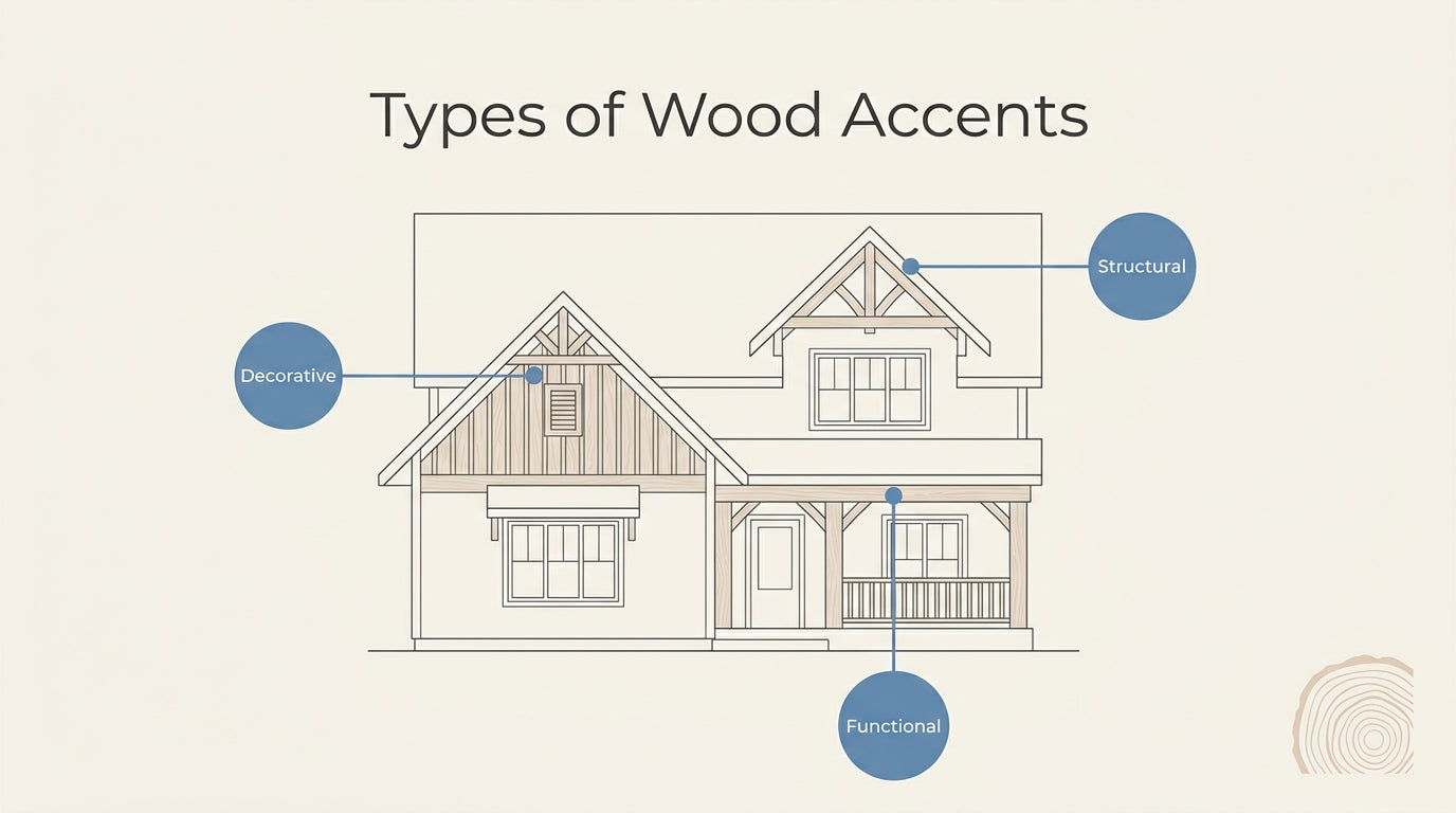 Types of Exterior Wood Accents