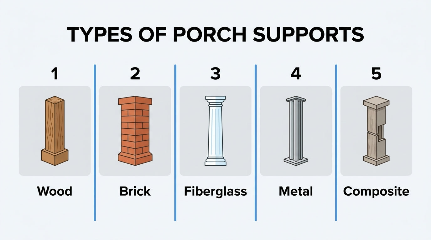 Types of Porch Supports